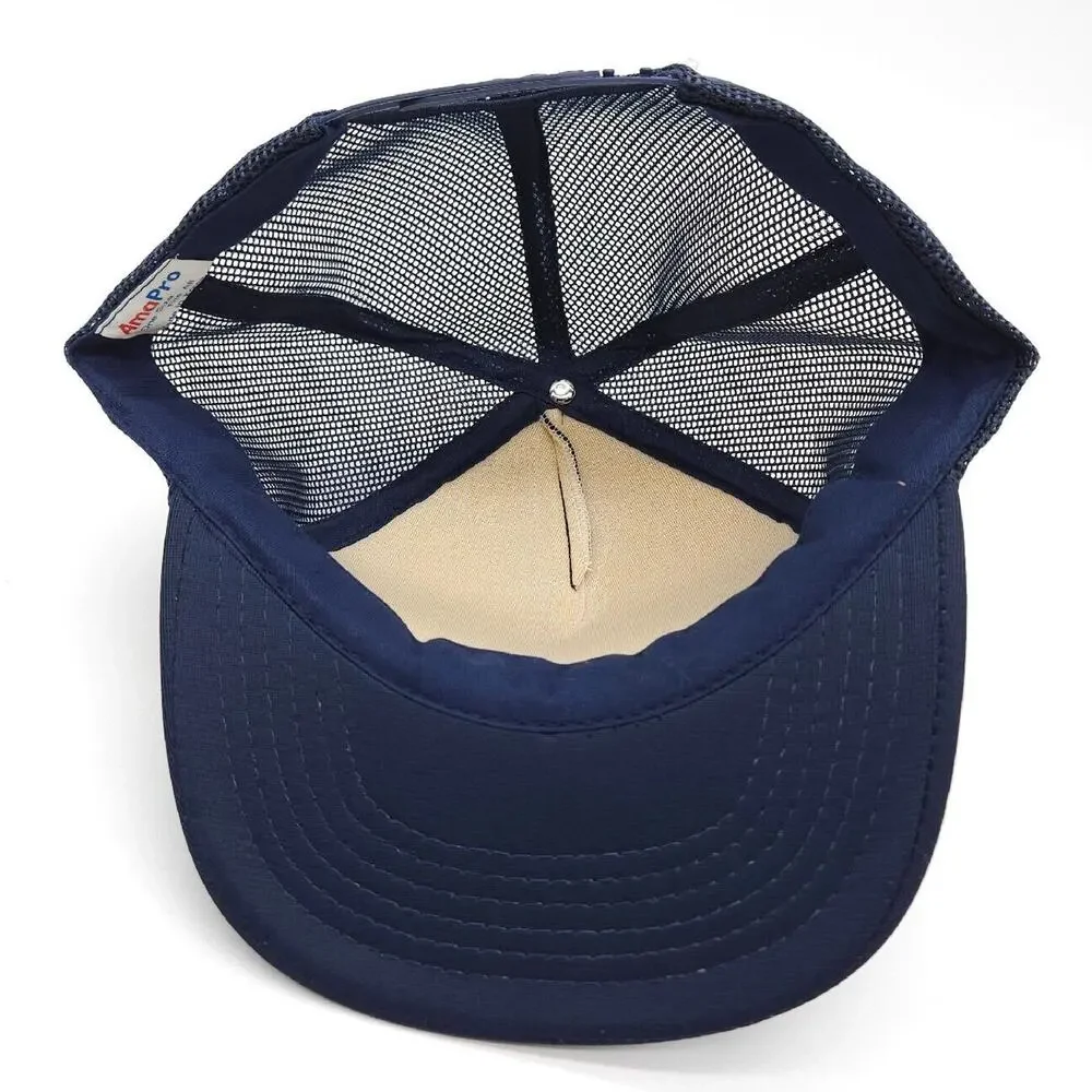 Vintage‎ Carrier Sigler Faigen Trucker Mesh Rope Snapback Hat Cap Blue Ama Pro